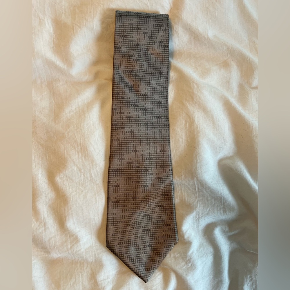DKNY Charcoal Textured Tie